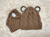 Bear Mommy and Dog Matching Hats:Halloween Pet hat Lover Set