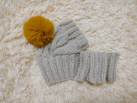 Alpaca Wool Dog Leggings and Hat Set