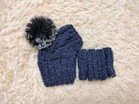 Alpaca Wool Dog Leggings and Hat Set