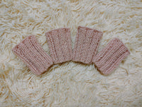 Alpaca Wool Dog Leg Warmers: Set of 4 Pet Gaiters