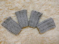 Alpaca Wool Dog Leg Warmers: Set of 4 Pet Gaiters