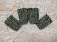 Alpaca Wool Dog Leg Warmers: Set of 4 Pet Gaiters