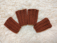 Alpaca Wool Dog Leg Warmers: Set of 4 Pet Gaiters