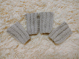 Alpaca Wool Dog Leg Warmers: Set of 4 Pet Gaiters