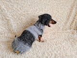 Mohair Dog Sweater and Hat Set: Warm Winter Dachshund Suit