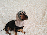 Alpaca Wool Dog Hat With Pompom
