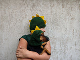 Dino Mommy and Dog Matching Hats:Halloween Pet hat Lover Set