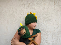 Dino Mommy and Dog Matching Hats:Halloween Pet hat Lover Set