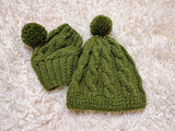 Mother & Dog Matching Knit Hat Snood Set