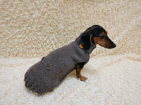 Winter wool coat for dog warm sweater for dachshund