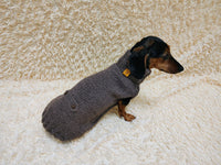 Winter wool coat for dog warm sweater for dachshund