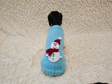 Christmas jumper outfit with snowman for dog pet