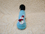 Christmas jumper outfit with snowman for dog pet