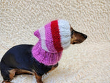 Mohair Wool Super Warm Winter Dog Hat, Hat dog warm winter with pompom
