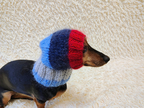 Mohair Wool Super Warm Winter Dog Hat, Hat dog warm winter with pompom