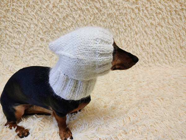 Mohair Wool Super Warm Winter Dog Hat, Hat dog warm winter with pompom