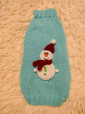 Christmas jumper outfit with snowman for dog pet