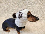 Hat with bears for dog-Warm Winter Dog Hat