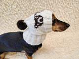 Hat with bears for dog-Warm Winter Dog Hat