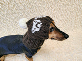 Hat with bears for dog-Warm Winter Dog Hat