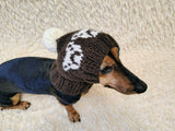 Hat with bears for dog-Warm Winter Dog Hat