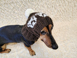 Hat with bears for dog-Warm Winter Dog Hat