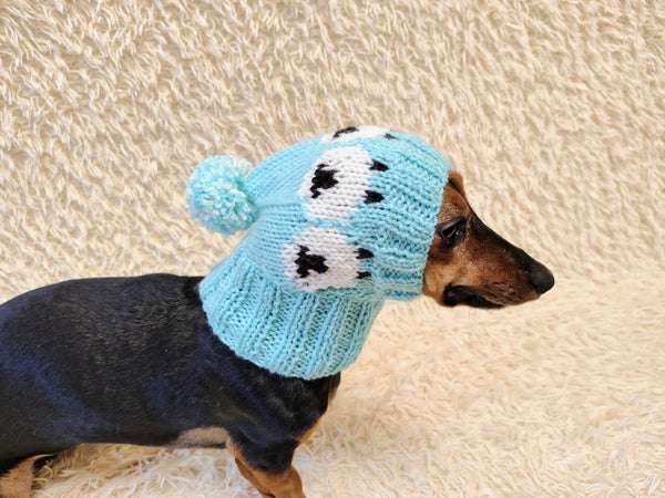 Pink Sheep Warm Winter Dog Snood Hat, Pets Snood Hat