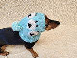 Pink Sheep Warm Winter Dog Snood Hat, Pets Snood Hat