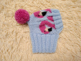 Flamingo knitted hat for dogs