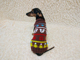 Trees, Gifts, Bears, Snowflakes Christmas sweater for dog bright festive costume , Holiday New Year clothes pet apparel outfit dachshund
