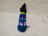 Santa Bear Christmas sweater for dog bright festive costume , Holiday  New Year warm clothes pet apparel outfit dachshund jamper photo shoot