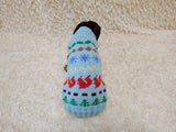 Tree squirrel snowflake Christmas sweater for dog bright festive costume , Holiday New Year clothes pet apparel outfit dachshund jamper