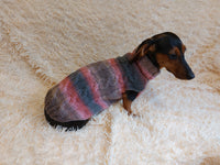 Knitted Melange Wool Pet Jumper Dog Clothes Sweater With Braid, jumper for small dogs, clothes sweater for dogs