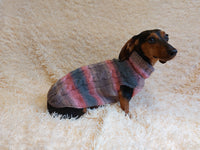 Knitted Melange Wool Pet Jumper Dog Clothes Sweater With Braid, jumper for small dogs, clothes sweater for dogs