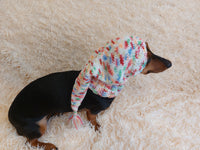 Winter Christmas clothes for dogs knitted hat with pompon, doxie clothes, doxie hat