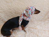 Winter Christmas clothes for dogs knitted hat with pompon, doxie clothes, doxie hat