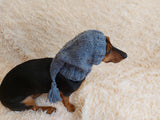 Winter alpaka wool Christmas clothes for dogs knitted hat with pompon, doxie clothes, doxie hat