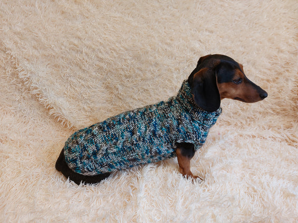 Knitted jumper for small dogs, sweater for small dachshund, sweater for chihuahua, sweater for yorkshire terrier, sweater for toy terrier