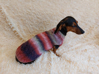 Sausage clothes knitted sweater, clothes warm sweater dachshund puppy, knitted sweater for dachshund dog, clothes for dachshunds