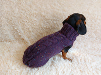 Alpaca wool warm winter sweater for pets,dachshund alpaca jumper with arans