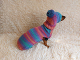 Set sweater and hat for dogs, sweater and hat for dachshunds, clothes for dogs, clothes for dachshunds