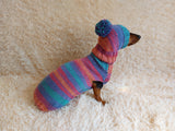 Set sweater and hat for dogs, sweater and hat for dachshunds, clothes for dogs, clothes for dachshunds