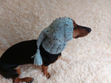 Winter alpaka wool Christmas clothes for dogs knitted hat with pompon, doxie clothes, doxie hat