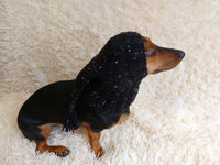 Winter alpaka wool Christmas clothes for dogs knitted hat with pompon, doxie clothes, doxie hat