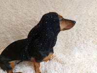 Winter alpaka wool Christmas clothes for dogs knitted hat with pompon, doxie clothes, doxie hat