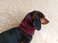 Alpaca Wool Snood Scarf hat For Dogs With Arans