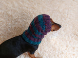 Alpaca Wool Snood Scarf hat For Dogs With Arans