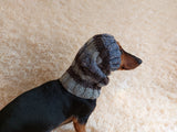 Alpaca Wool Snood Scarf hat For Dogs With Arans