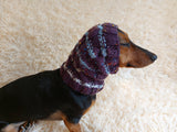 Alpaca Wool Snood Scarf hat For Dogs With Arans