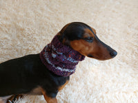 Alpaca Wool Snood Scarf hat For Dogs With Arans